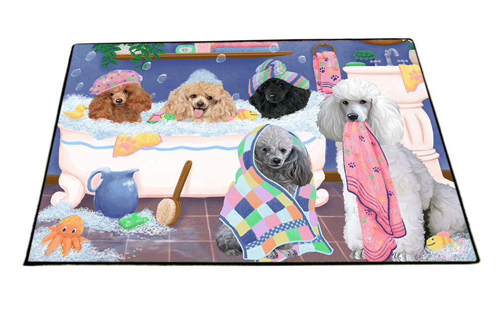 Poodle Dog Floor Mat Personalized AntiSlip Pet Door Mat Indoor Outdoor